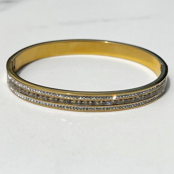 Other Jewelry - New! “Alana” Gold Inlaid Studded Bracelet